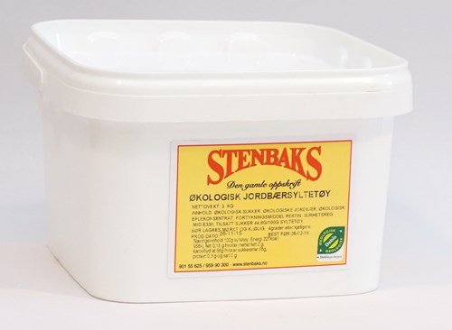 Økologisk jorbærsyltetøy